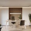 Suspensions Aluminium Blanc LED 1 Farge
