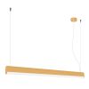 Suspensions Aluminium Doré LED 1 Farge