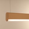Suspensions Aluminium Doré LED 1 Farge