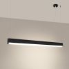 Suspensions Aluminium Noir LED 1 Farge