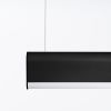 Suspensions Aluminium Noir LED 1 Farge