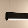 Suspensions Aluminium Noir LED 1 Farge