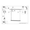 Suspensions Aluminium Blanc LED 1 Farge
