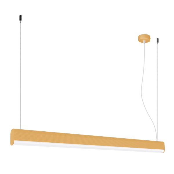 Suspensions Aluminium Doré LED 1 Farge
