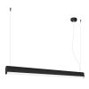 Suspensions Aluminium Noir LED 1 Farge