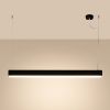 Suspensions Aluminium Noir LED 1 Farge