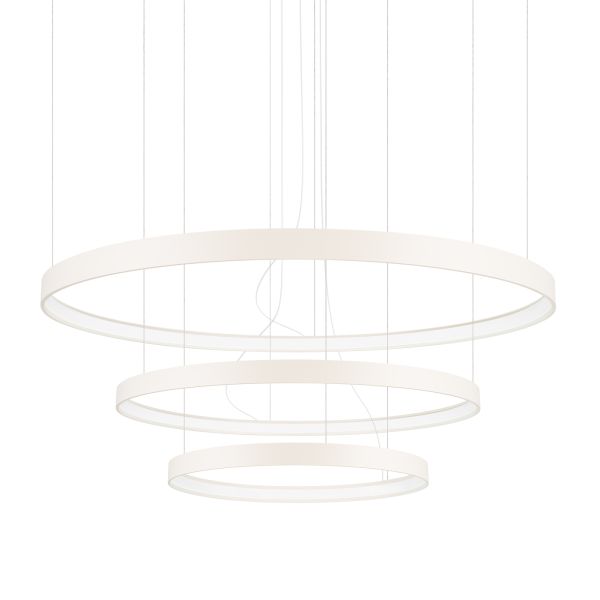 Lustres Aluminium Beige LED 3 Rio
