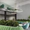 Lustres Aluminium Vert Olive LED 1 Rio