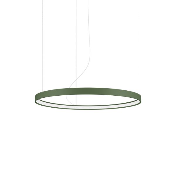 Lustres Aluminium Vert Olive LED 1 Rio