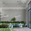 Lustres Aluminium Vert Olive LED 1 Rio