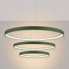 Lustres Aluminium Vert Olive LED 3 Rio