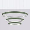Lustres Aluminium Vert Olive LED 3 Rio