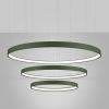 Lustres Aluminium Vert Olive LED 3 Rio
