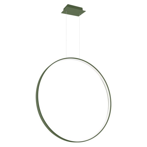 Suspensions Aluminium Vert Olive LED 1 Rio