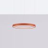 Lustres Aluminium Ocre Rouge LED 1 Rio