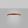 Lustres Aluminium Ocre Rouge LED 1 Rio