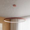 Lustres Aluminium Ocre Rouge LED 1 Rio