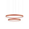 Lustres Aluminium Ocre Rouge LED 2 Rio