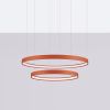 Lustres Aluminium Ocre Rouge LED 2 Rio