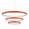Lustres Aluminium Ocre Rouge LED 3 Rio