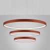 Lustres Aluminium Ocre Rouge LED 3 Rio