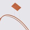 Suspensions Aluminium Ocre Rouge LED 1 Rio