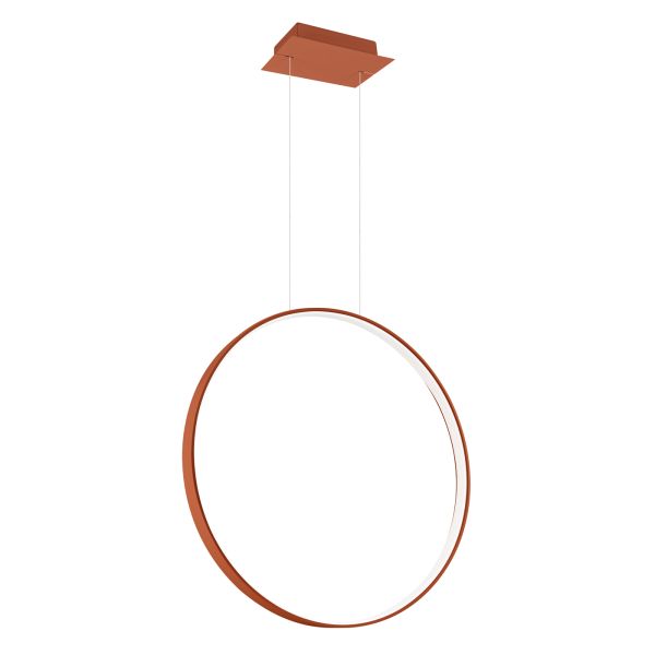 Suspensions Aluminium Ocre Rouge LED 1 Rio
