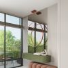 Suspensions Aluminium Ocre Rouge LED 1 Rio